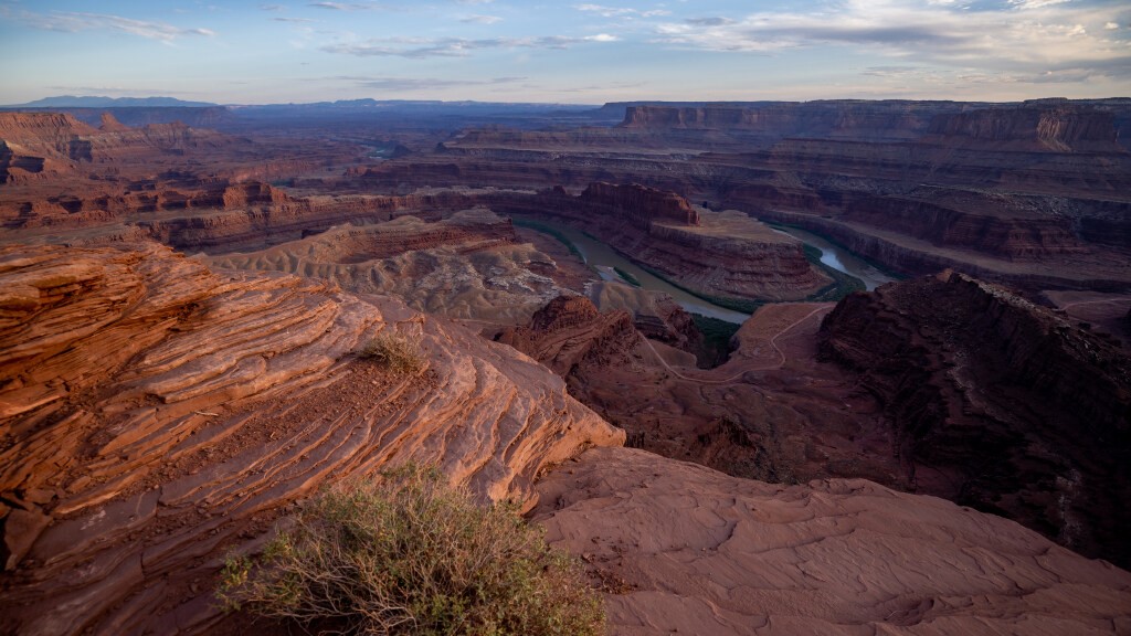 The Colorado river winds through southern Utah. Areas from the Wasatch Front to St. George are expe...