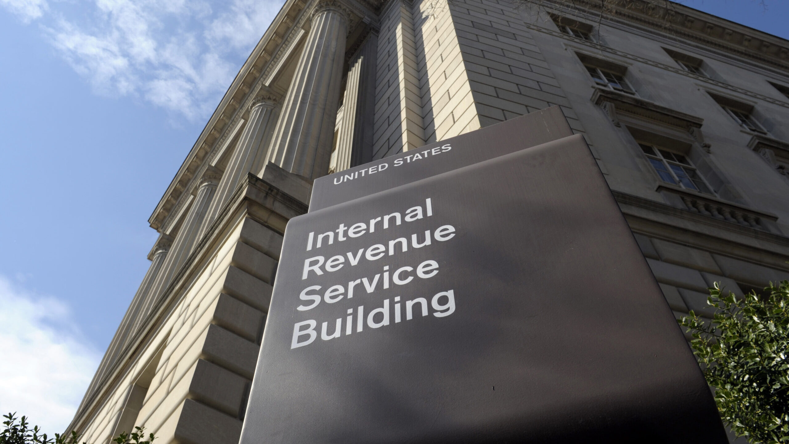Image of the exterior of the Internal Revenue Service in Washington D.C. Two new reports give confl...