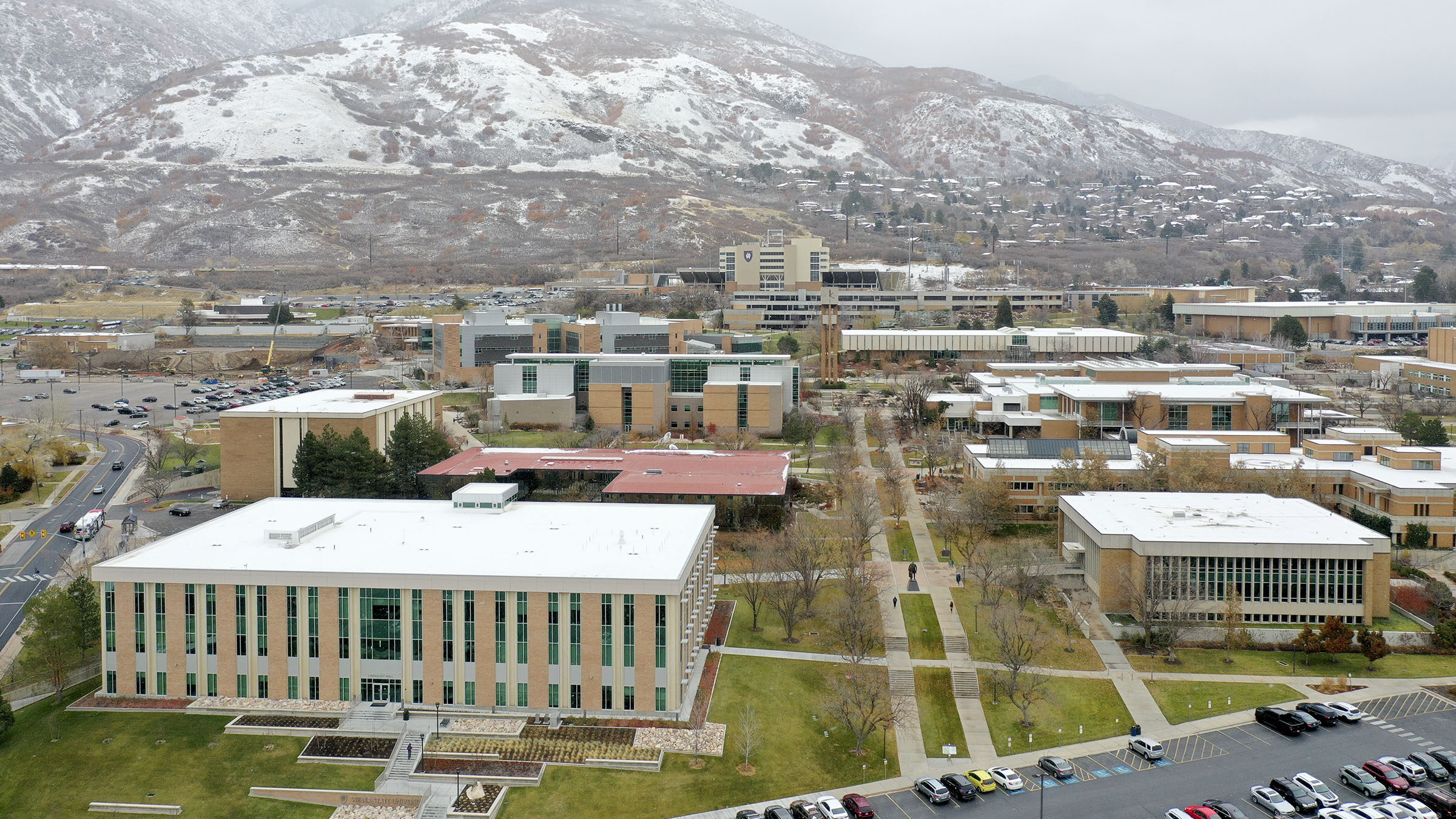 weber state campus pictured, the school is one of many trying to entice utah students into register...