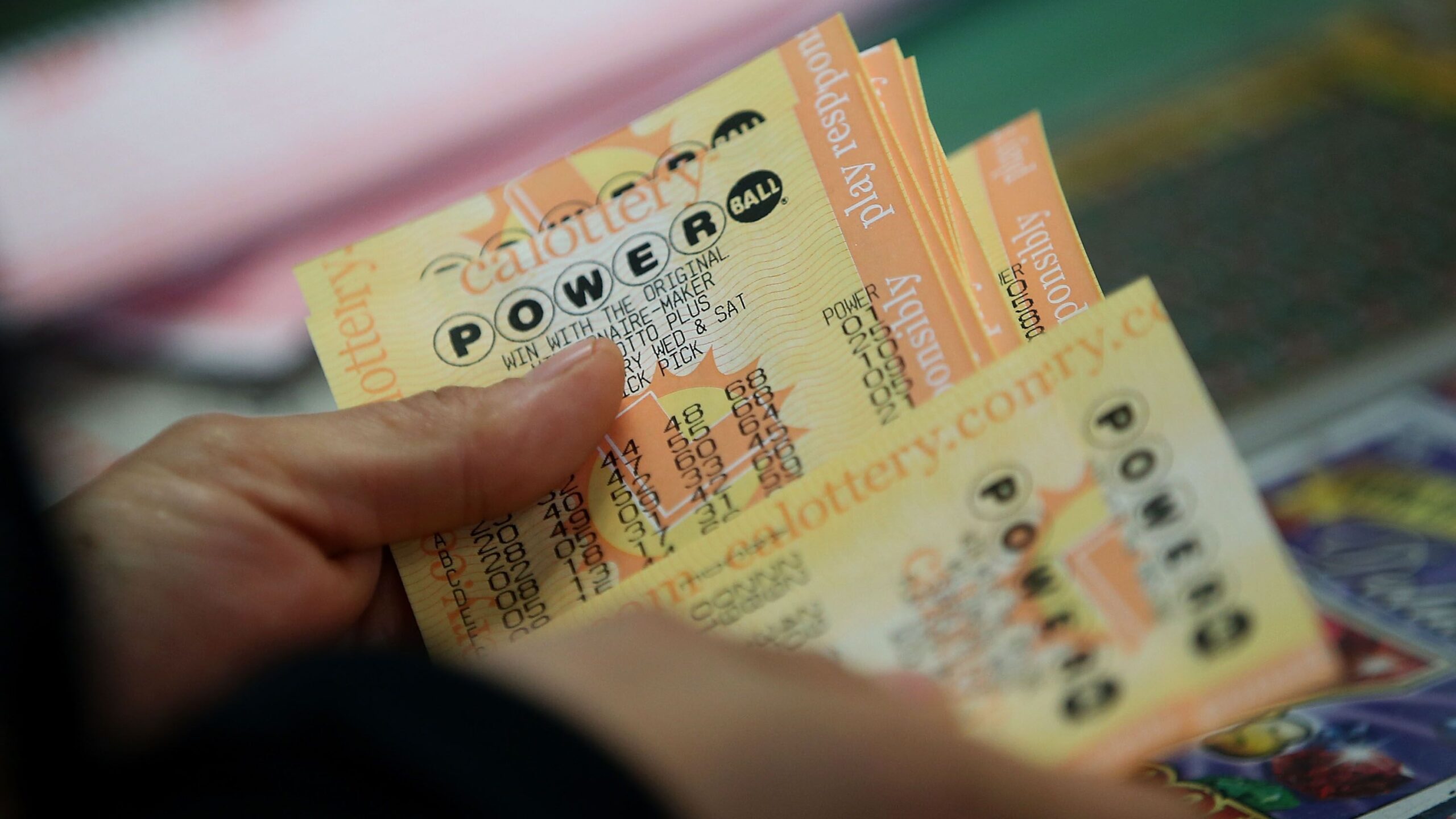 Monday's estimated jackpot is now $650 million. Photo credit: Justin Sullivan/Getty Images...