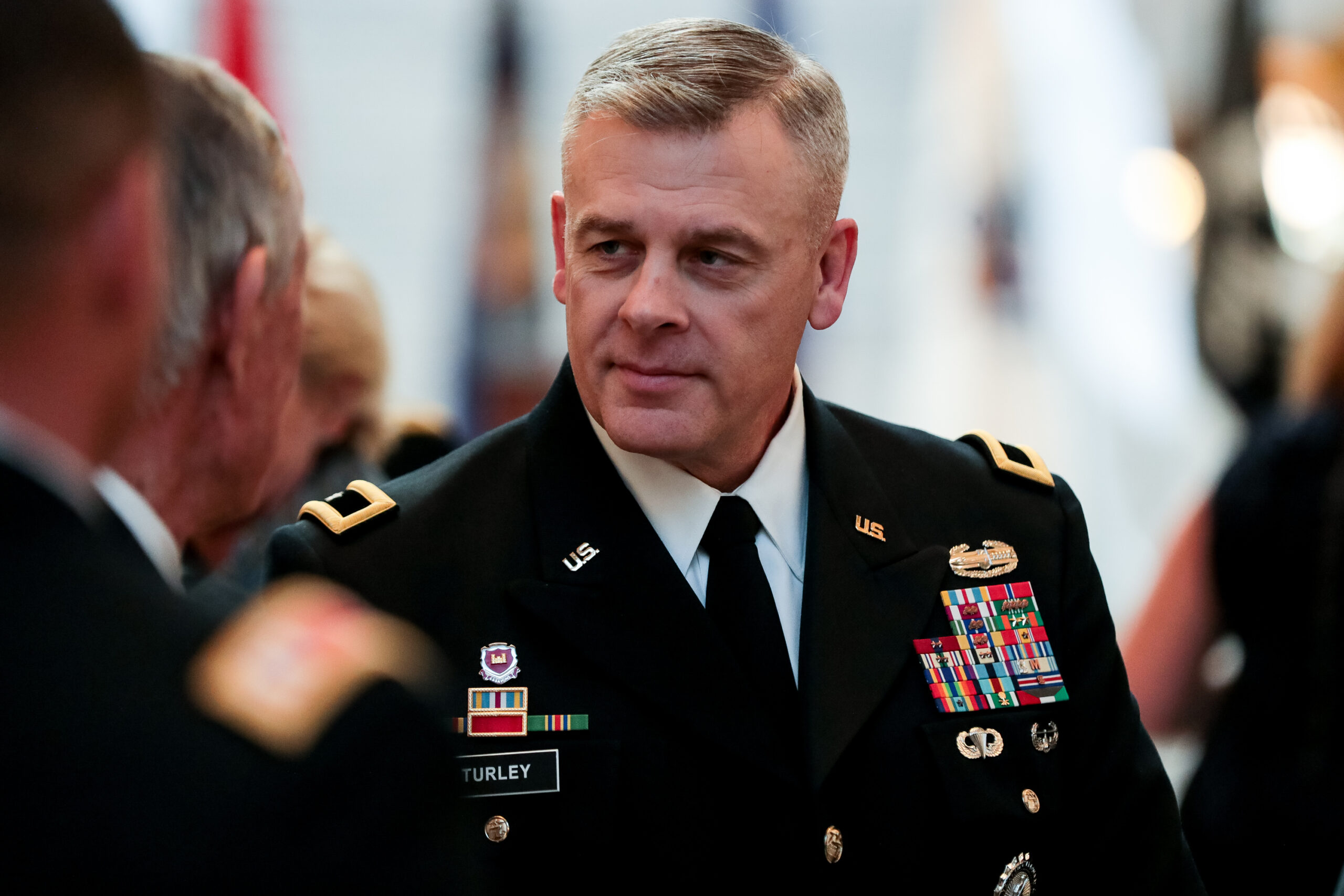 Brig. Gen. Michael J. Turley, the new adjutant general of the Utah National Guard, attends a ceremo...