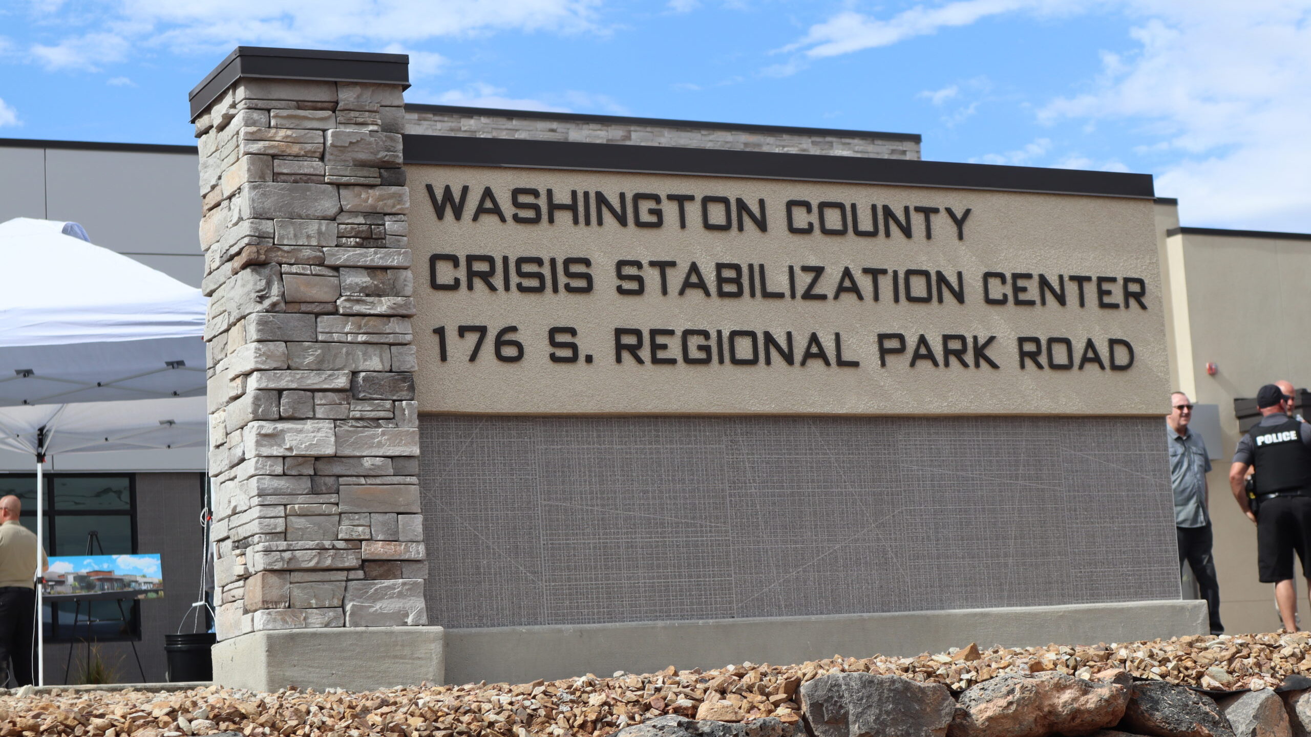 sign for washington county Crisis Stabilization Center...