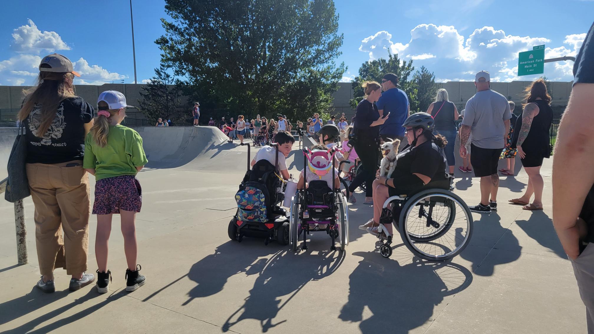 Participants at the 2023 Wheelchair Palooza, sponsored by Utah Adaptive Alliance....