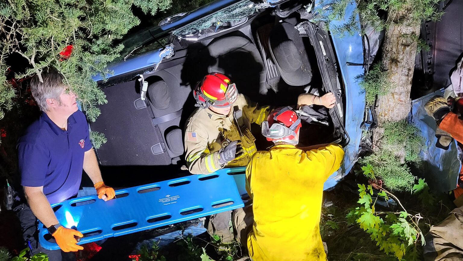 PAYSON, Utah -- A group of teens is recovering after driving 100 feet off the road in Payson Canyon...