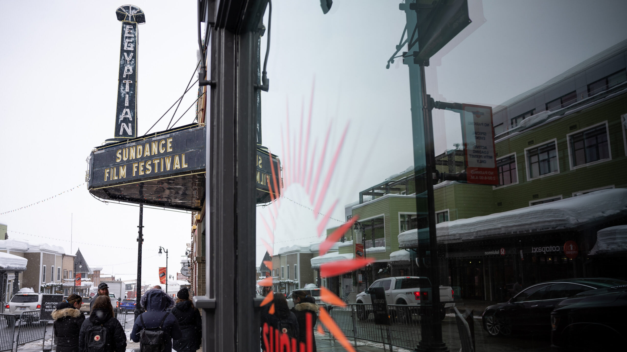 The iconic Egyptian Theater in Park City is seen on the opening day of the Sundance Film Festival o...