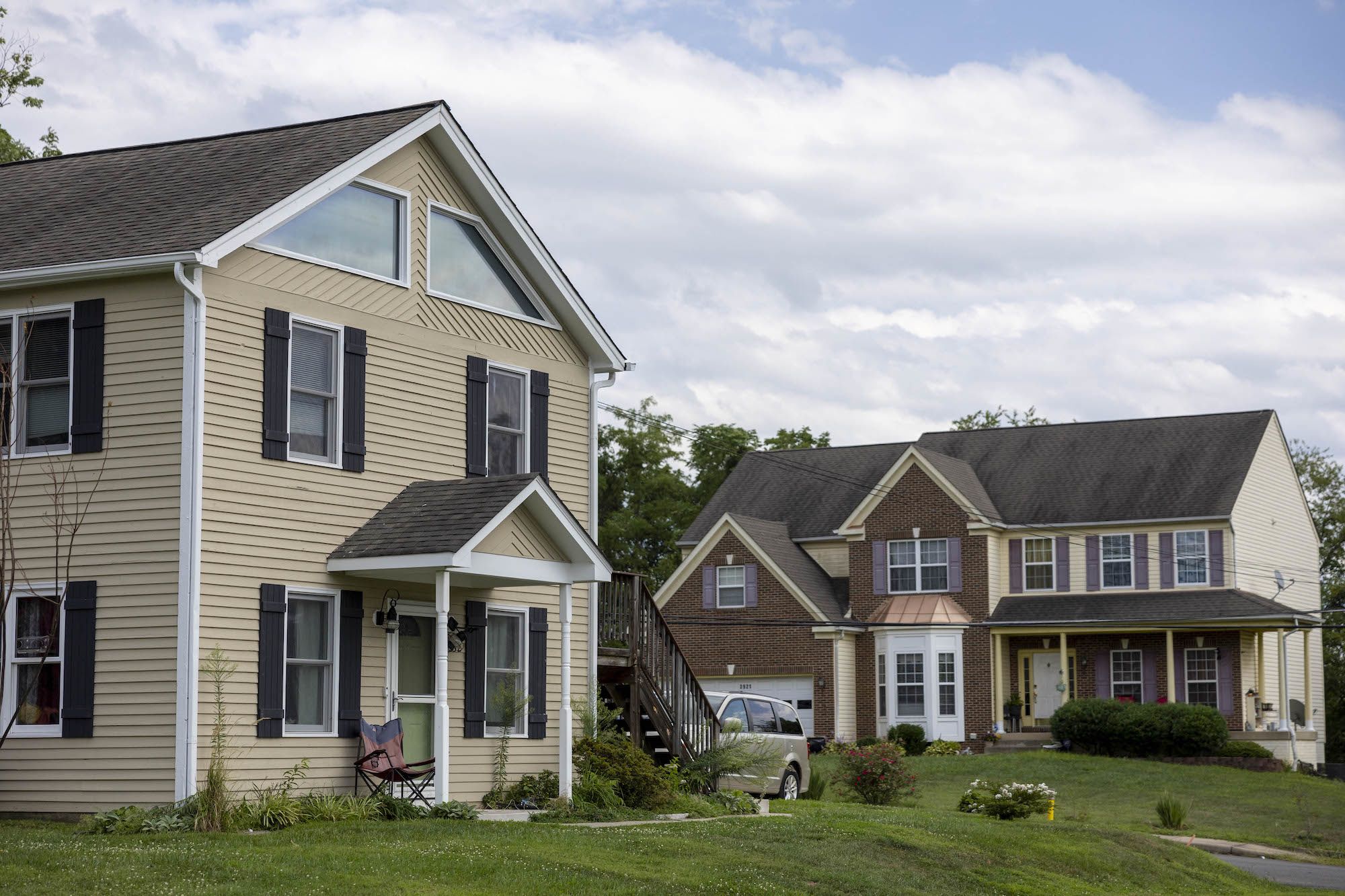 Family Homes VA
Caption:	Single-family homes with ample yards are seen in Dumfries, Virginia, on Au...