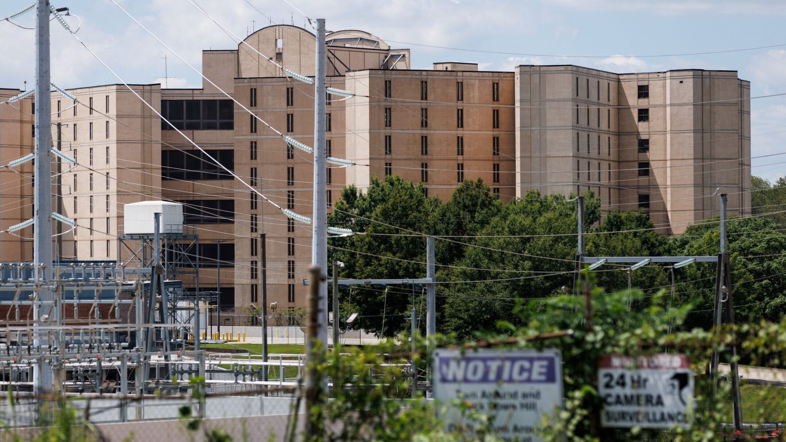 General view of the Fulton County Jail, after a grand jury brought back indictments against former ...