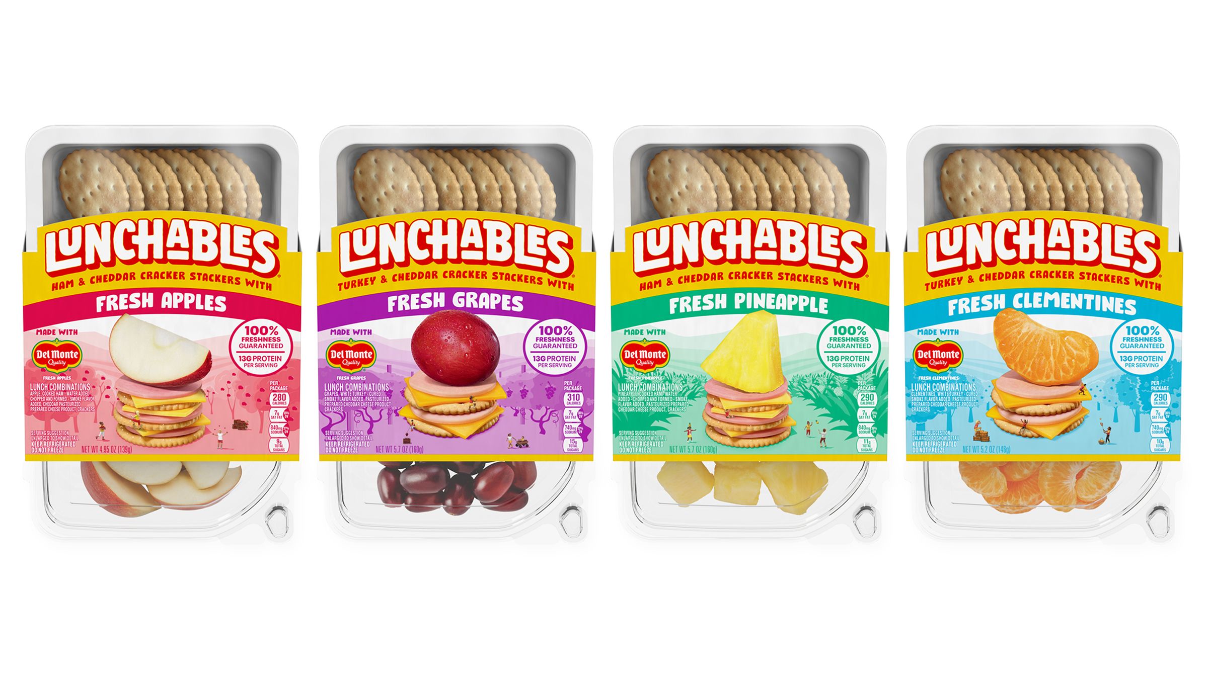Image of new Lunchables which include fresh fruit. Lunchables, which is making its way into school ...
