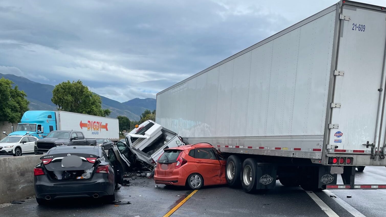 The Utah HIghway Patrol says the driver of a semi-truck, traveling on southbound I-15 Tuesday after...