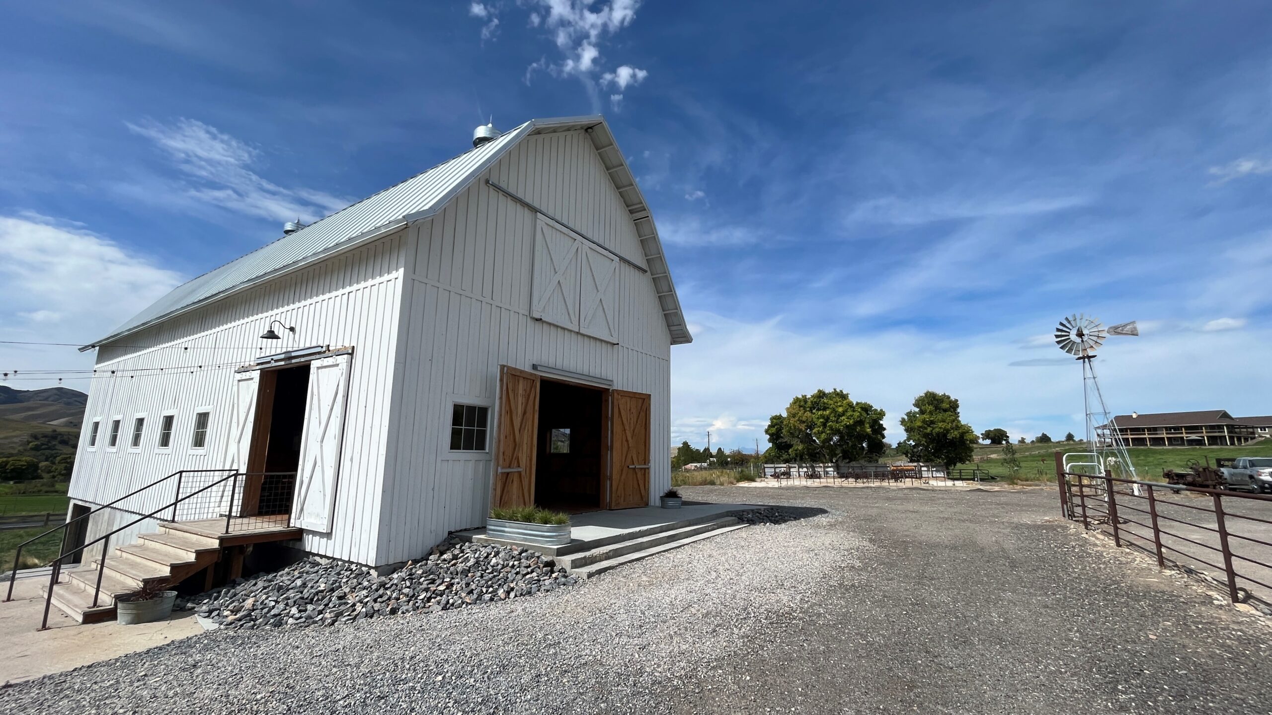 The exterior of the barn used in the weddings hosted by the Sniders. (Aubrey Shafer/KSL TV)...