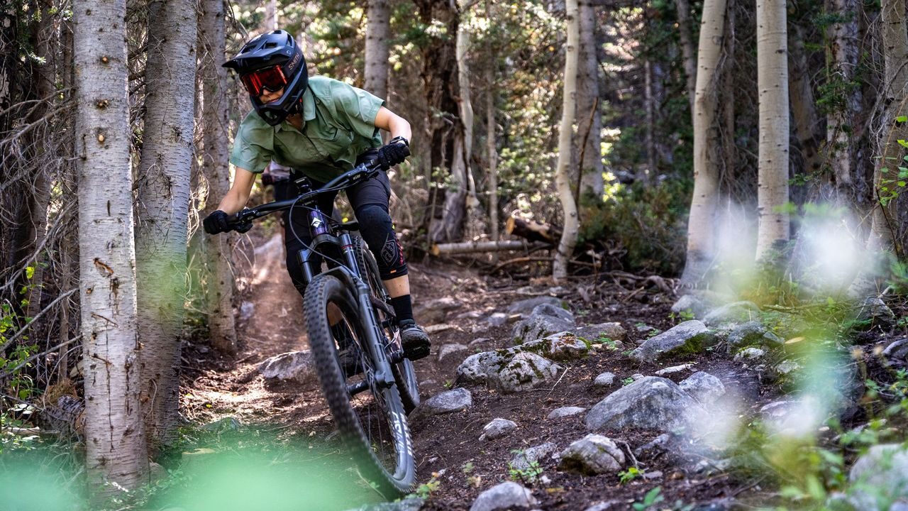 A mountain biker rides on a trail. Solitude Mountain Resort will celebrate the grand opening of its...