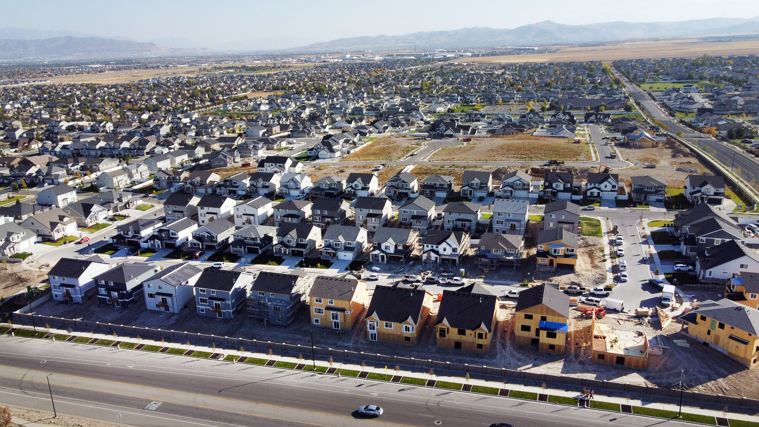 Homes in West Jordan are pictured on Monday, Oct. 10, 2022. Utah economic experts say home ownershi...