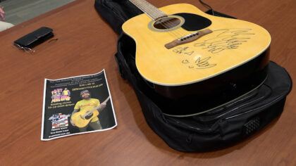 Post Malone signed guitar to raise money for Utah Honor Flight. (KSL TV)...
