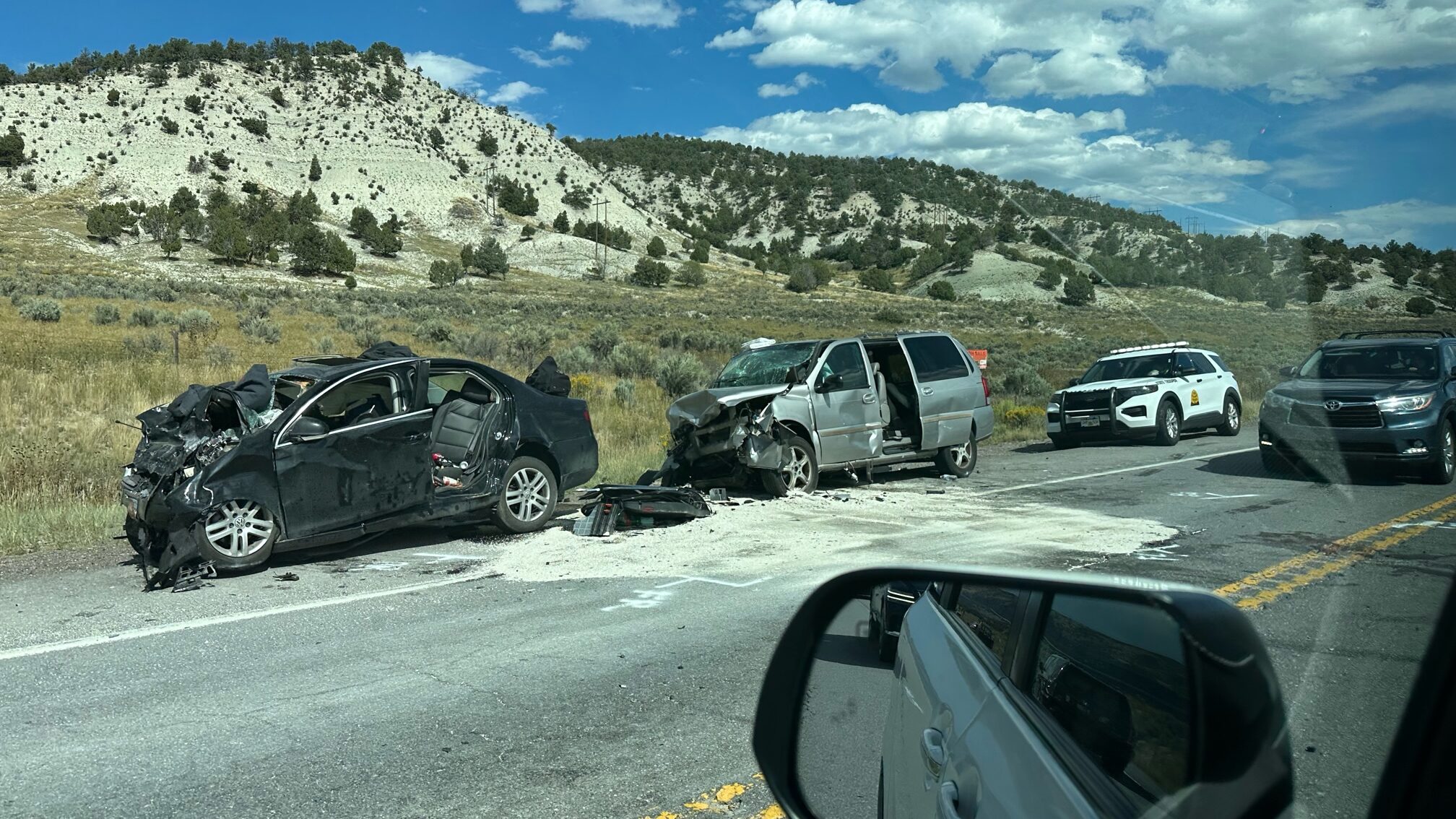 SPANISH FORK, Utah -- A person was killed in a head-on collision traveling eastbound on US-6 throug...