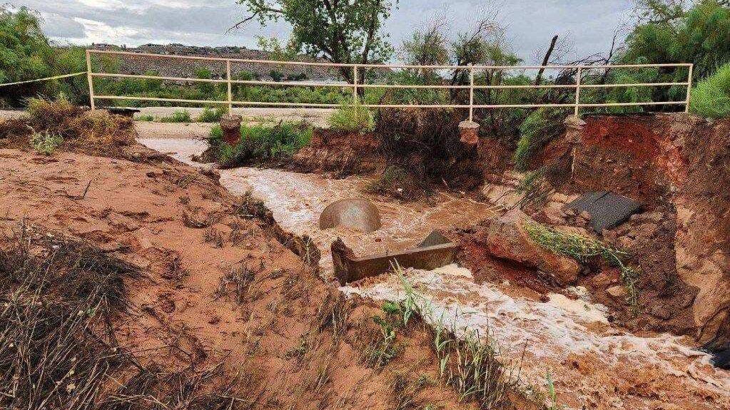 Damage on southern Utah trails after heavy rainfall on Friday. Sep. 1, 2023. (St. George City)...