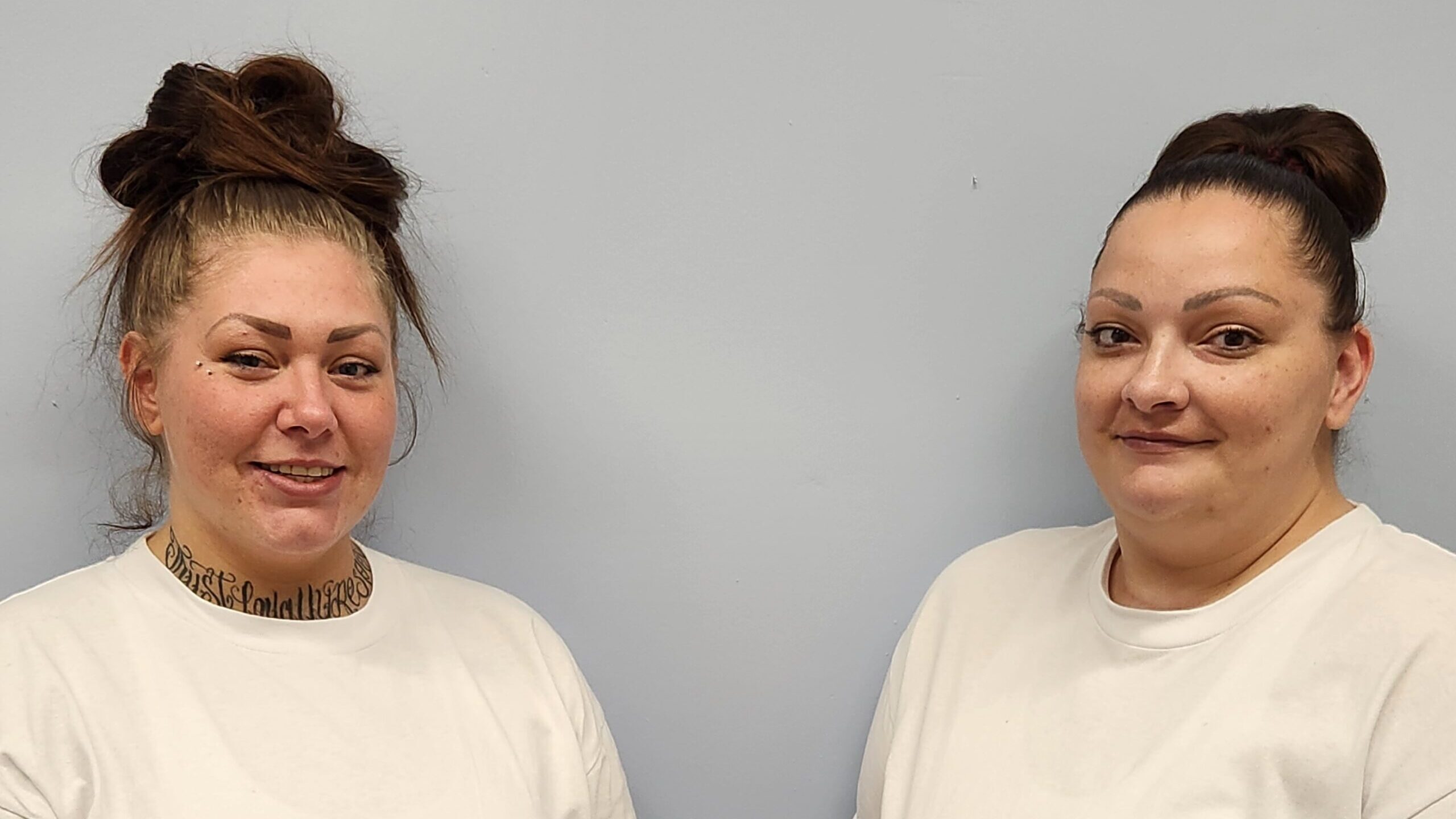 Danielle Lundberg and Amanda Magaña are pictured, they are both moms in a utah prison...