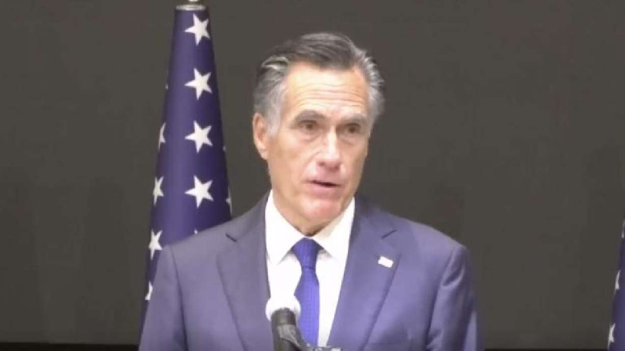 Sen. Mitt Romney, R-Utah, speaks Sunday from Israel where he is visiting with a bipartisan group of...