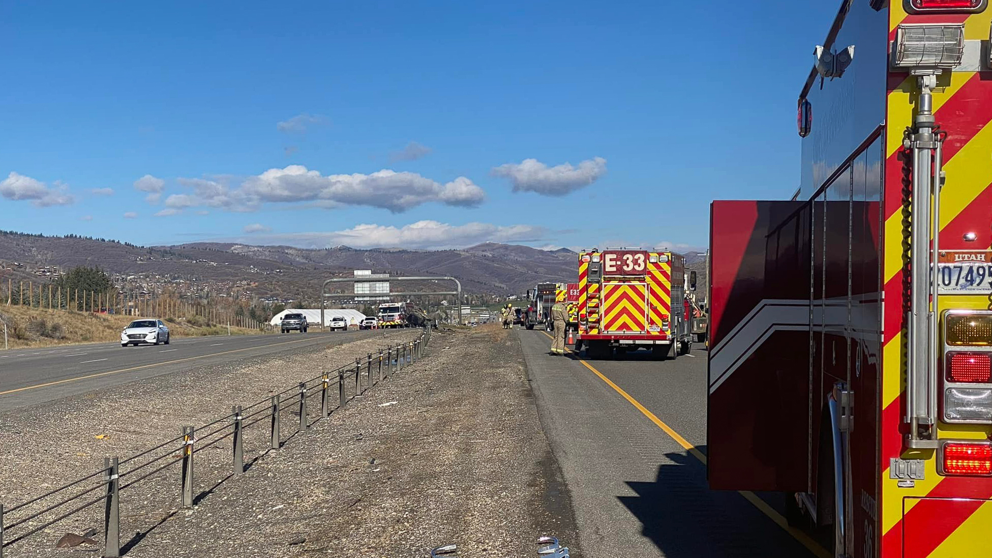 Park City Fire Department and Utah Highway Patrol responded to a rollover crash on I-80. UDOT is lo...