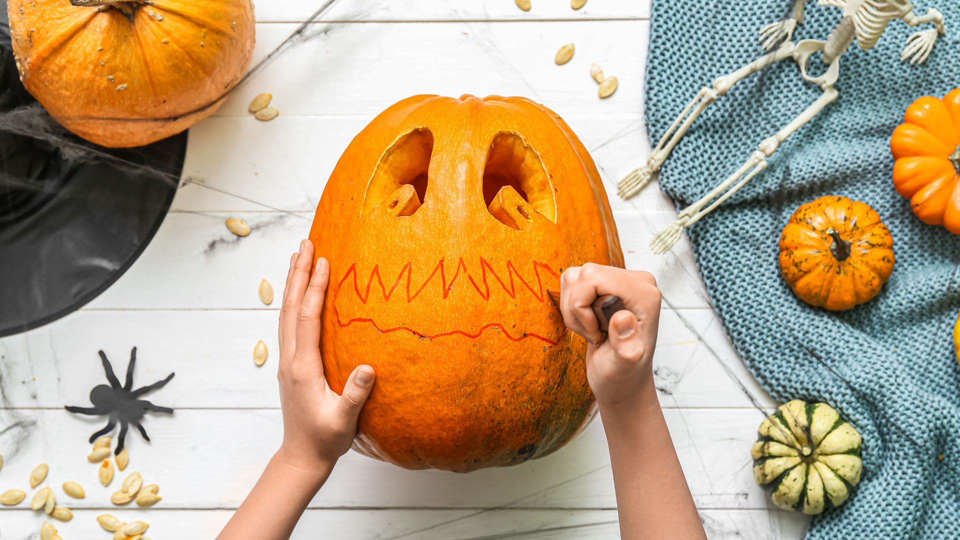 The very first step to prolonging your jack-o’-lanterns is to not carve them too soon. In this ca...