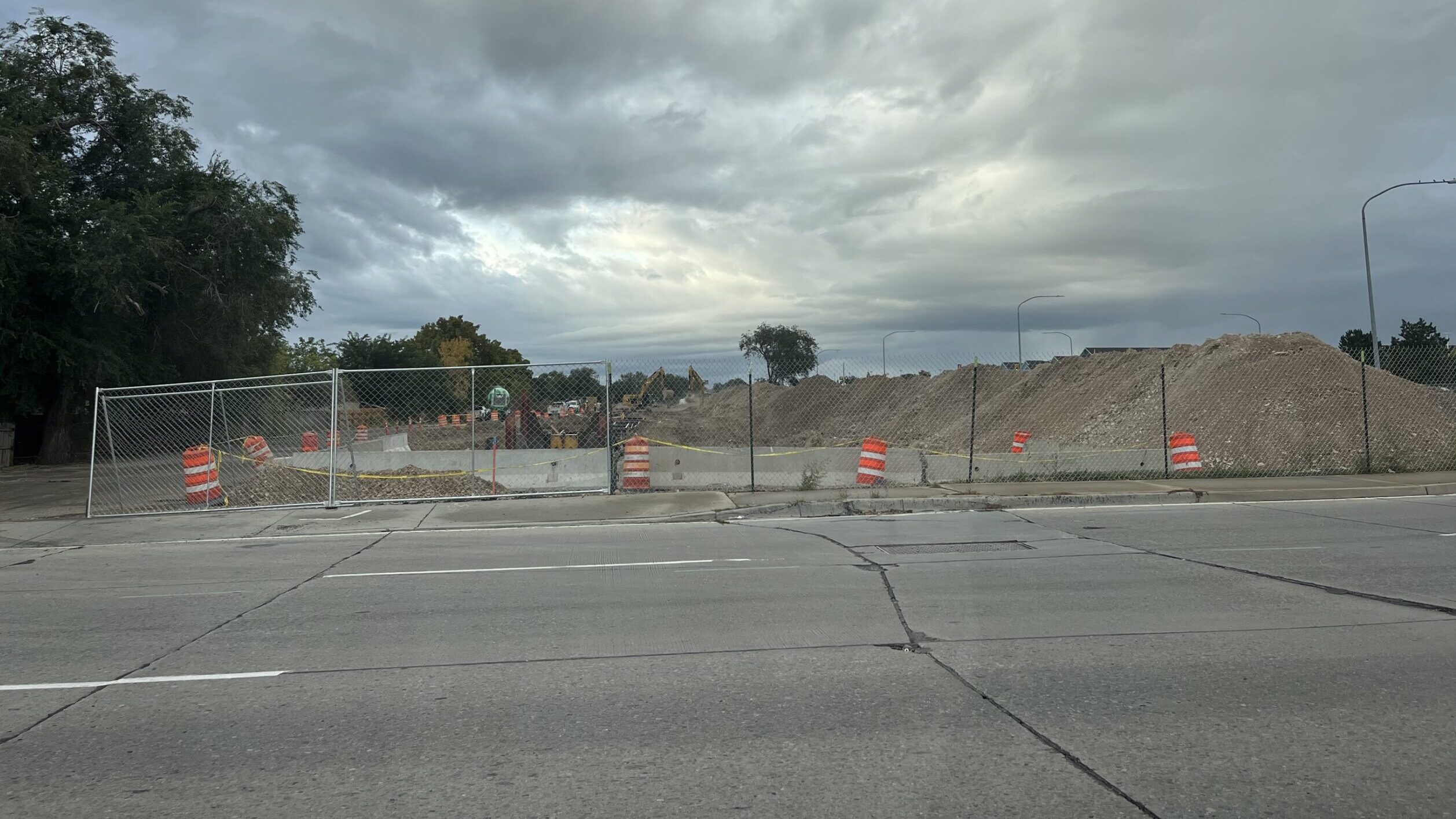 construction cones at bangerter highway...