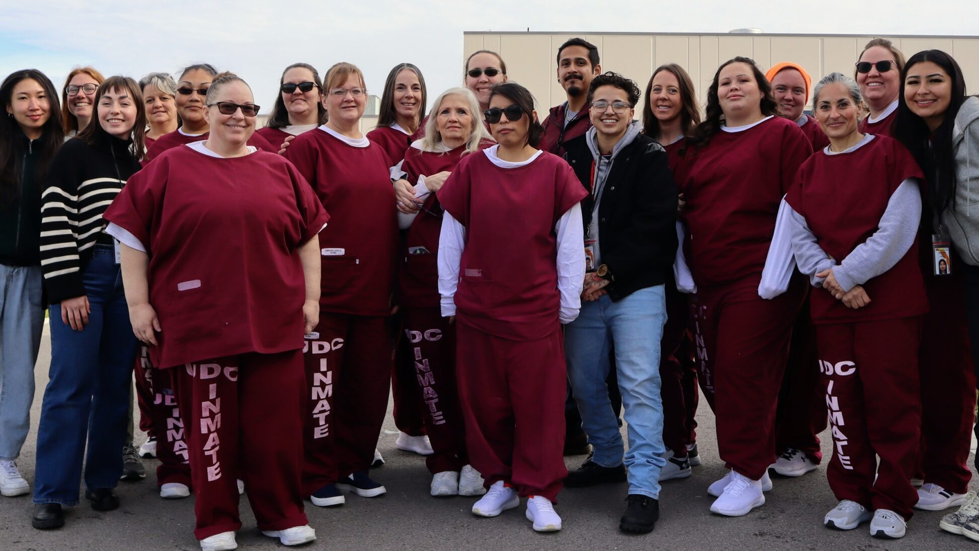 prison education project students pose for a photo at the utah state correctional facility...