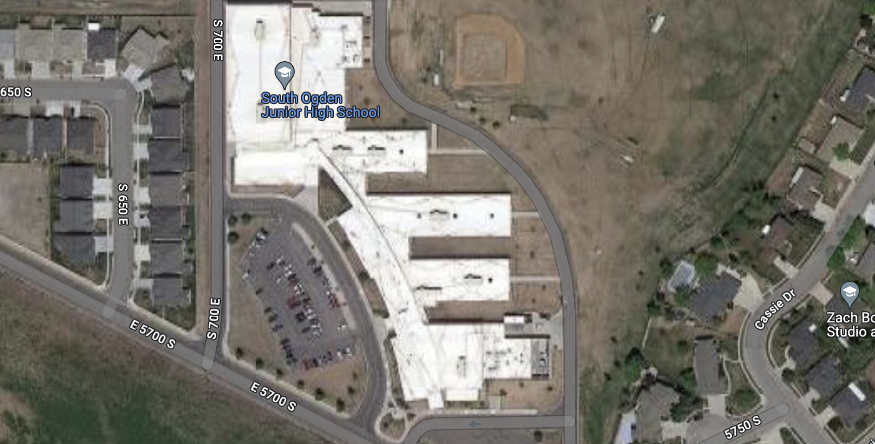 South Ogden Junior High School, as pictured on Google Maps....