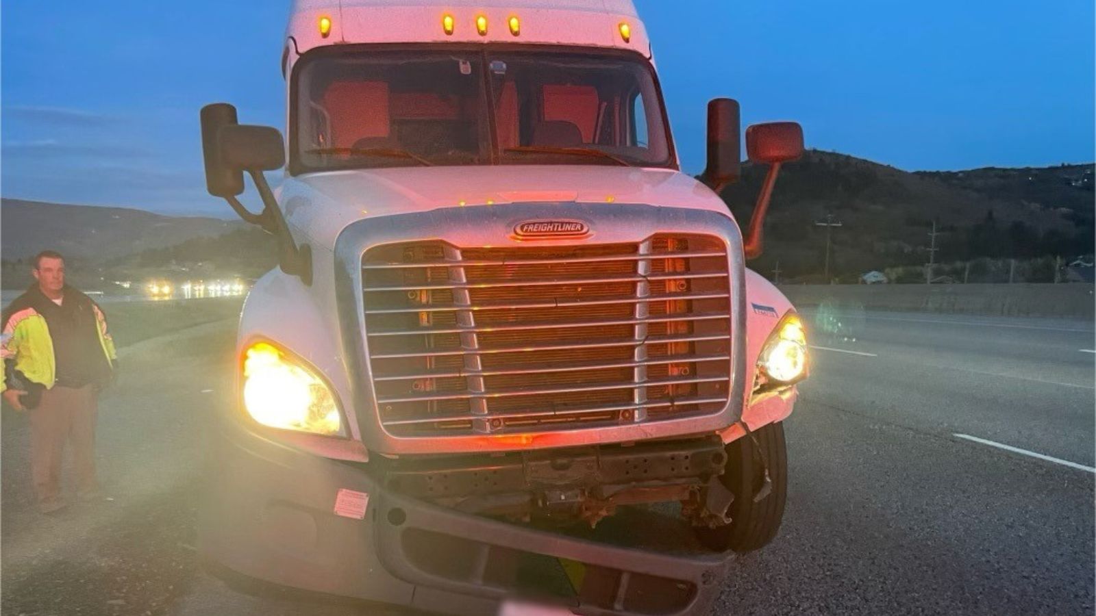 A semi-truck hit several vehicles including a Utah Highway Patrol trooper on I-80 Friday evening. (...