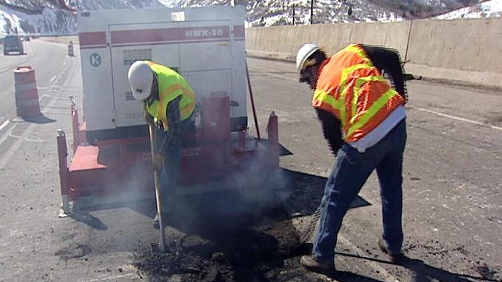 UDOT repairing potholes...