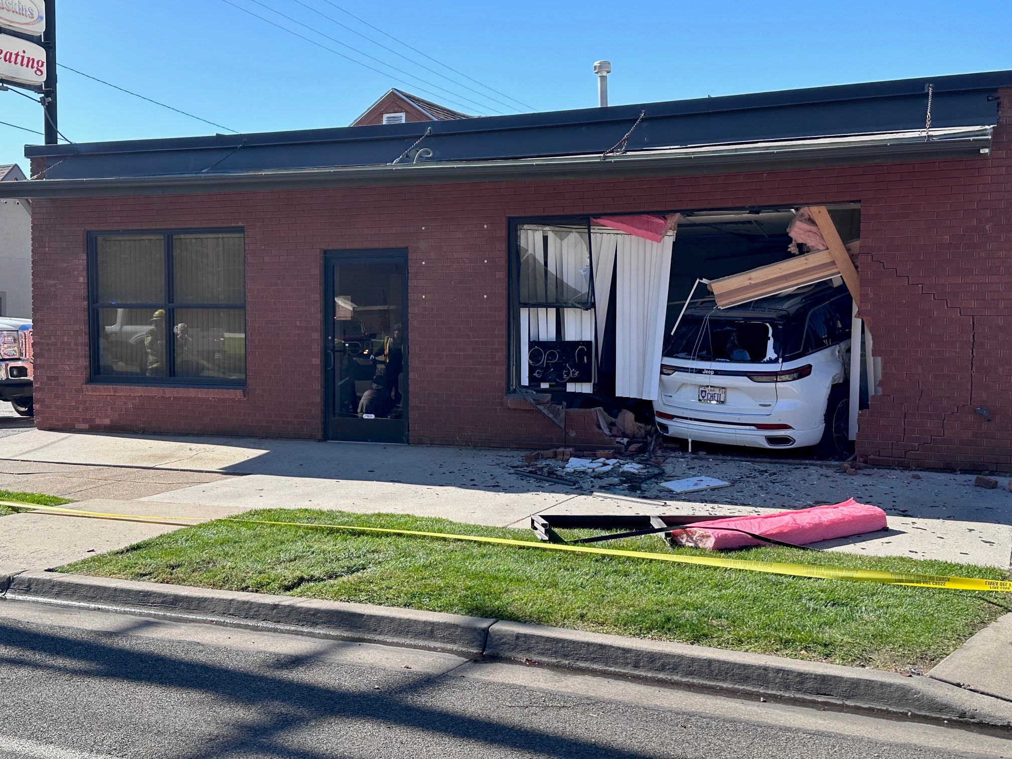 The driver lost consciousness traveling across the parking lot of Weber Human Services building in ...