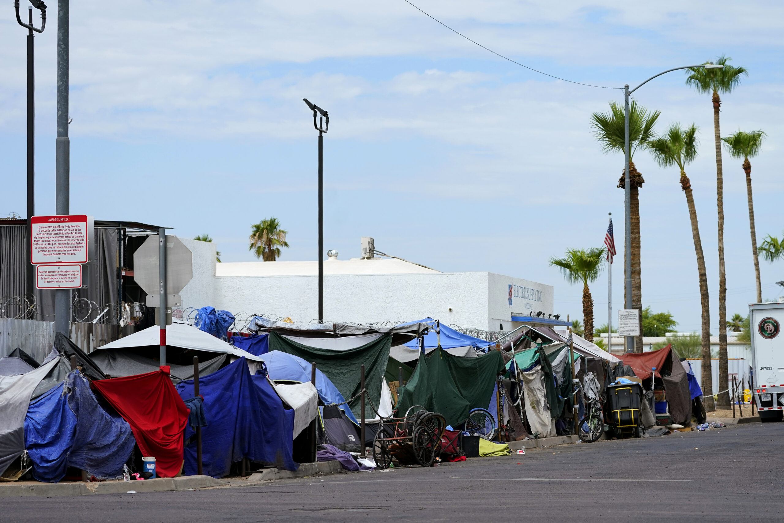 The City of Phoenix said it has successfully cleared out a massive downtown homeless encampment by ...