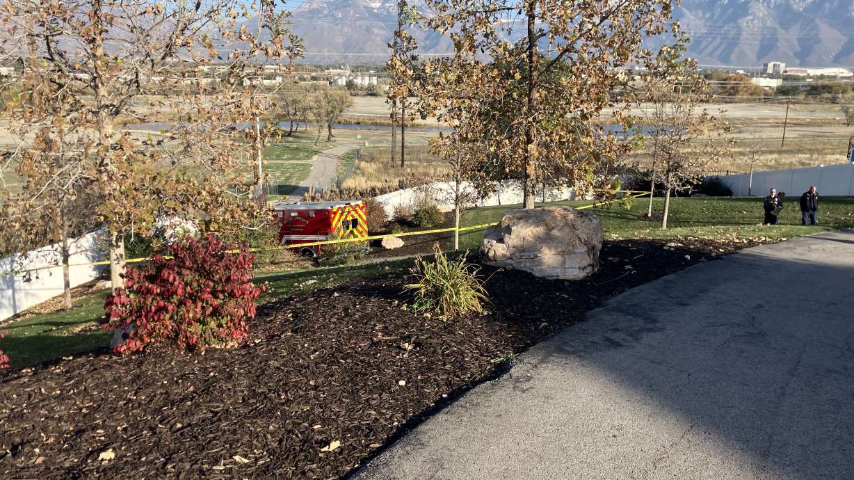Image of area near the Jordan River where police found a body on Tuesday afternoon. An investigatio...