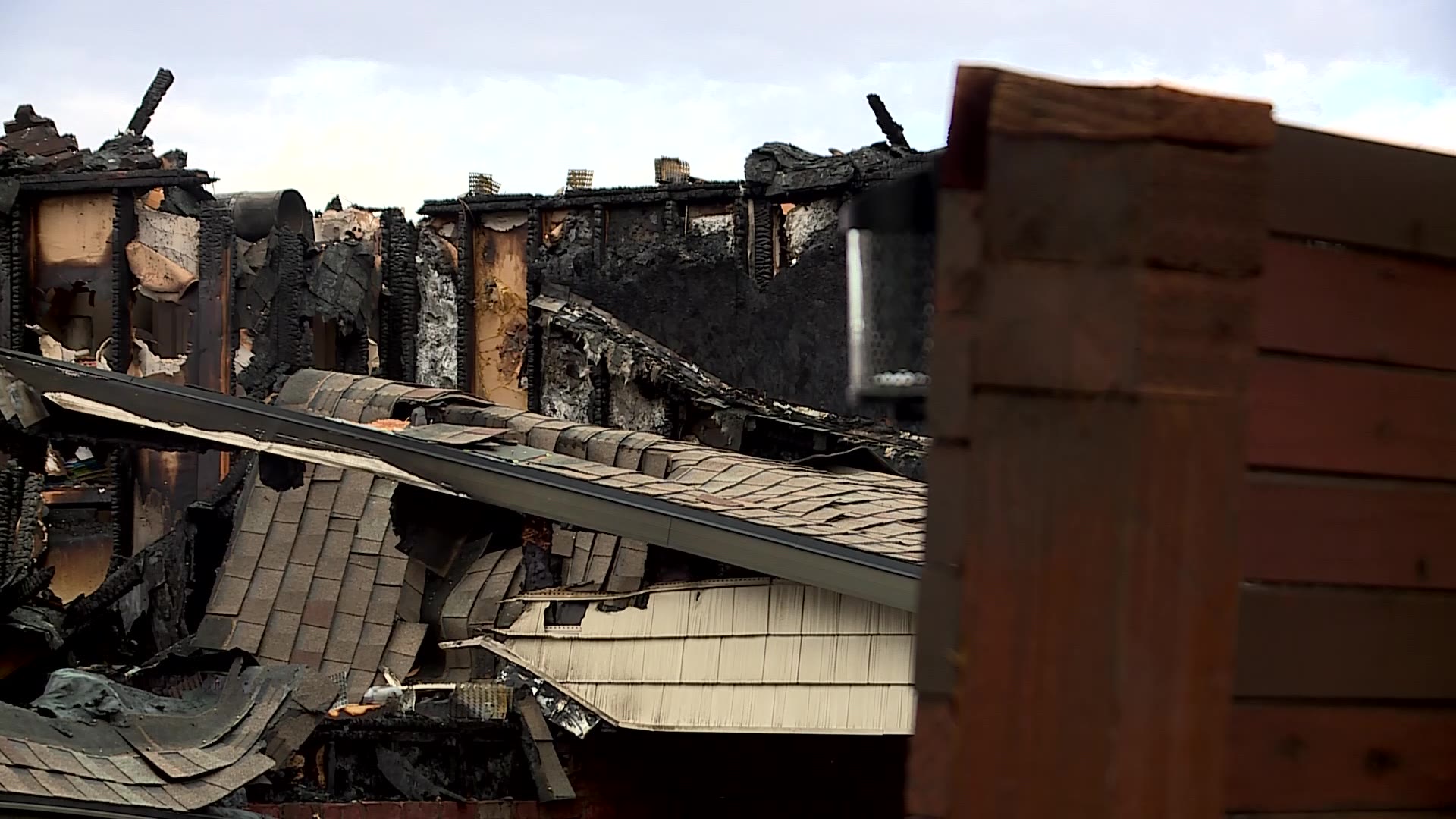 Fire damaged home in Bountiful...