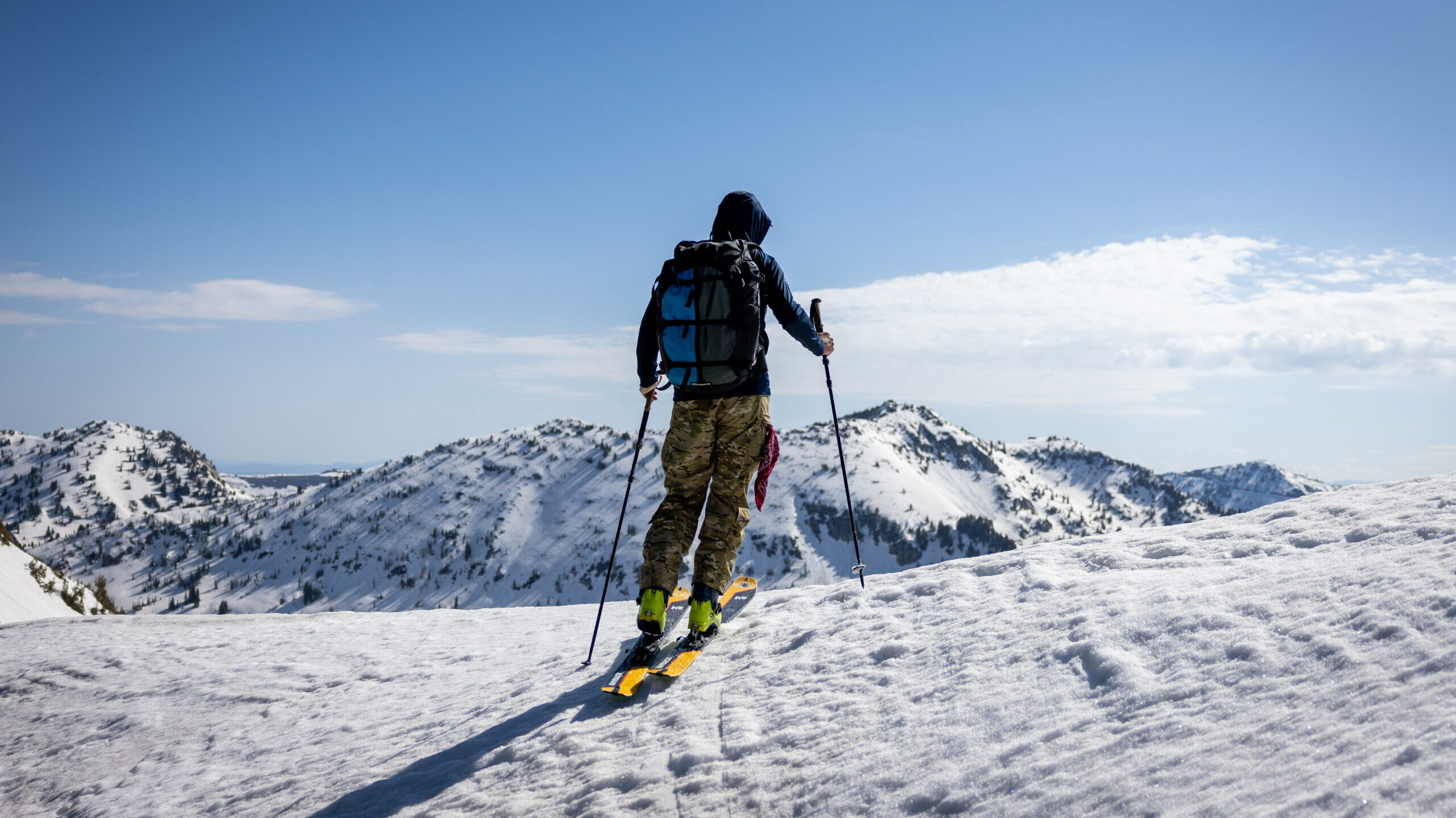 FILE: Dan Schilling, a special operations veteran and bestselling author, uses backcountry skis to ...