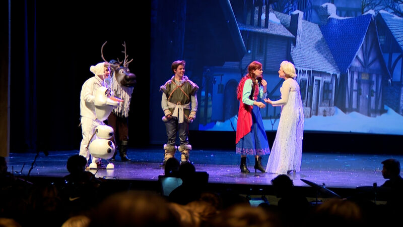 The lead cast of Skyridge High School’s production of “Frozen the Broadway Musical”. (KSL TV)...