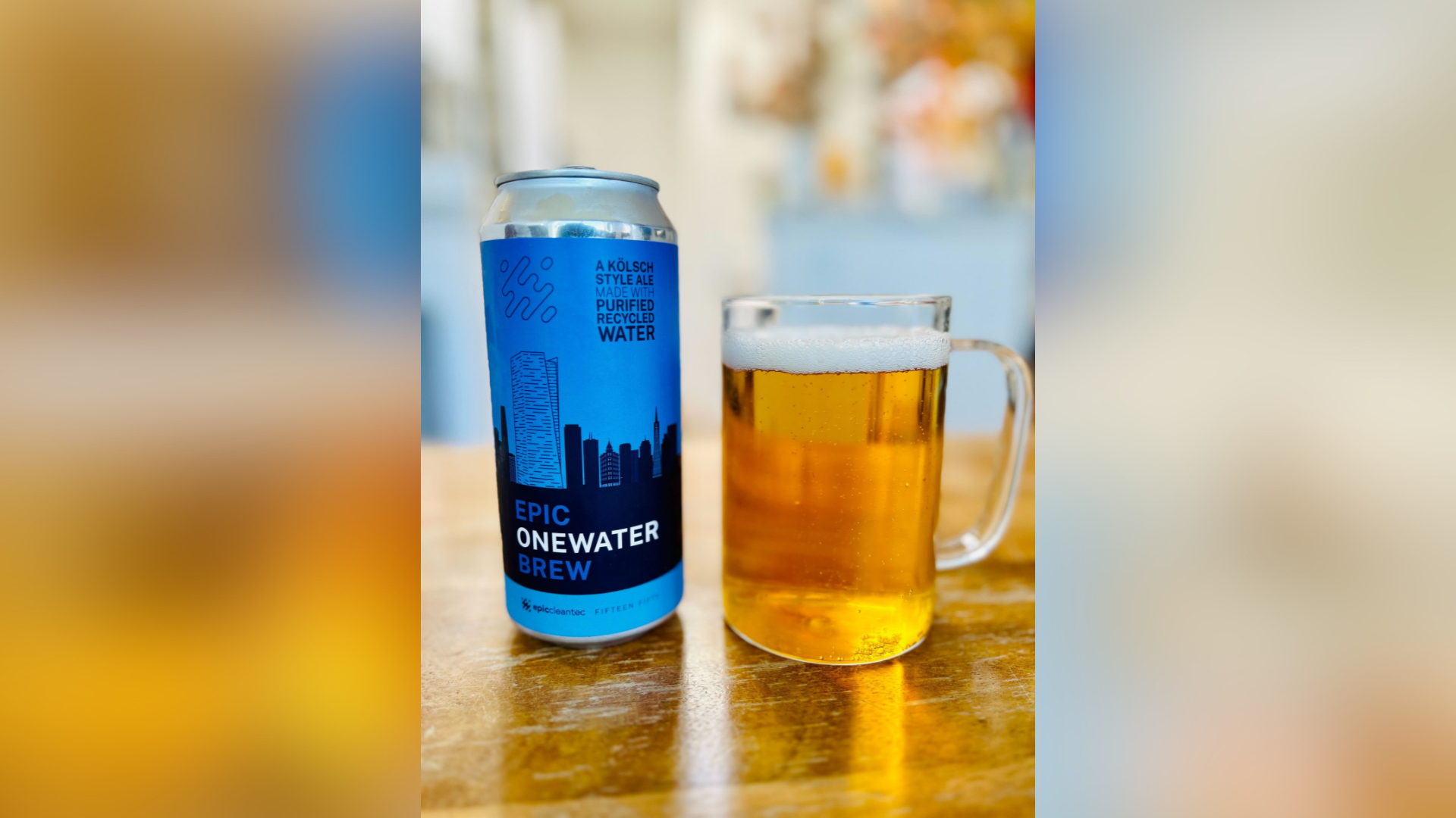 Epic OneWater Brew is a beer made with water recycled from the showers, sinks and washing machines ...