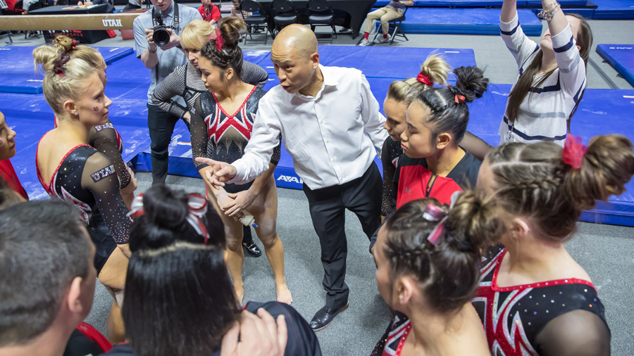 The Univesity of Utah placed women’s gymnastics head coach Tom Farden on a paid administrative le...