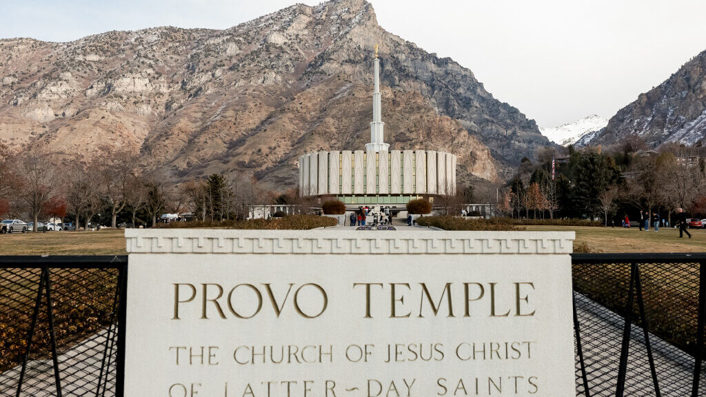 The Provo Utah Temple of The Church of Jesus Christ of Latter-day Saints is pictured on Wednesday, ...