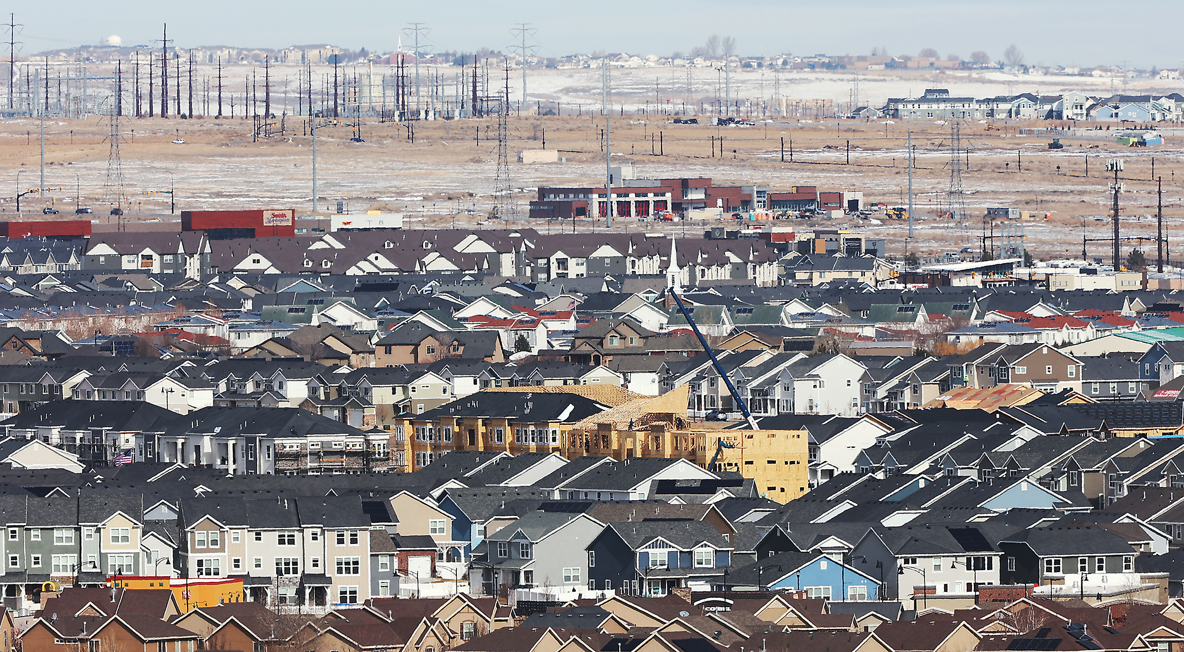 FILE: New apartments under construction in Herriman are pictured on Feb. 22, 2021....