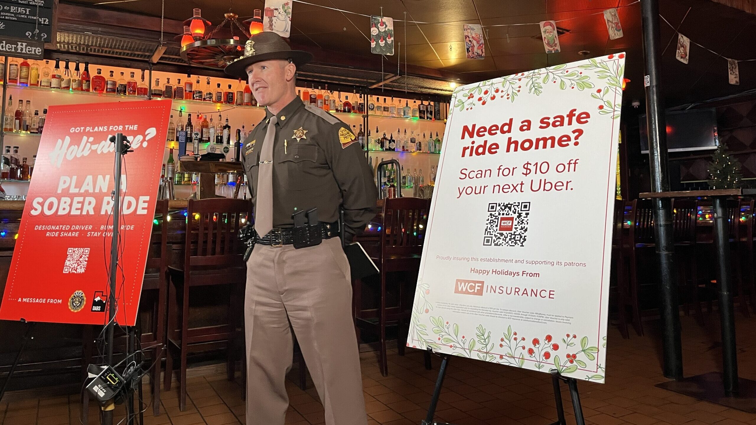 UHP Major Steve Salas urged people to plan how they're getting home from holiday celebrations....
