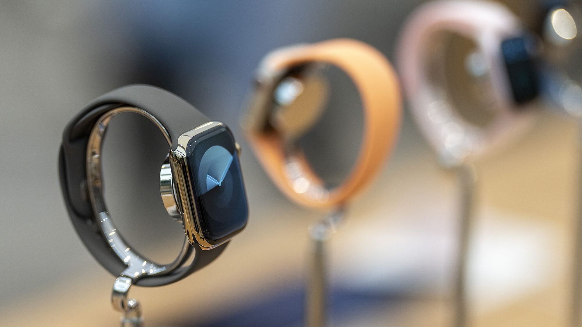 Apple is officially no longer selling the newest Apple Watch in America. (Ming Yeung/Getty Images)...