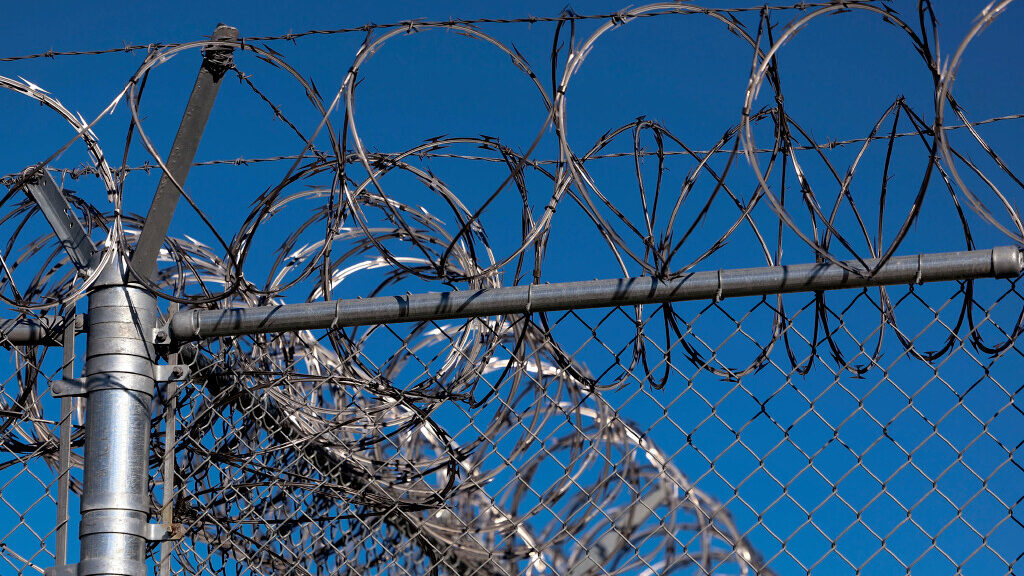 The fencing that surrounds the Utah State Correctional Facility in Salt Lake City is pictured on Fr...