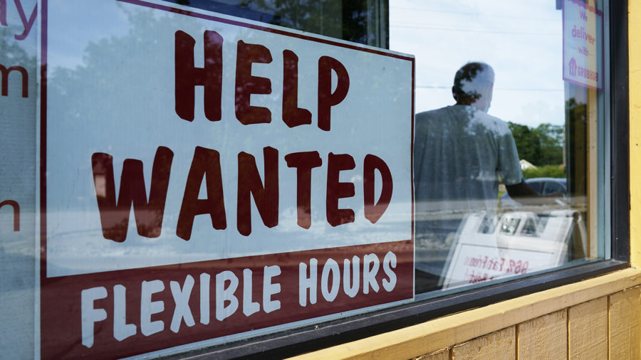 help wanted sign, labor shortage in U.S. continues...