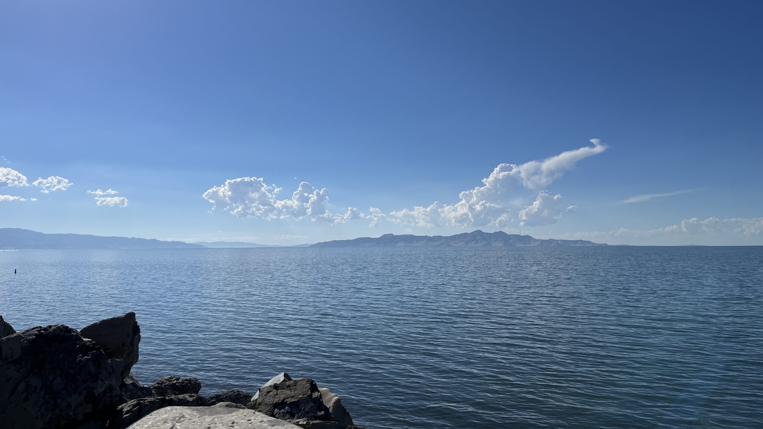Great Salt Lake shown, a new bill would help the lake during good water years...