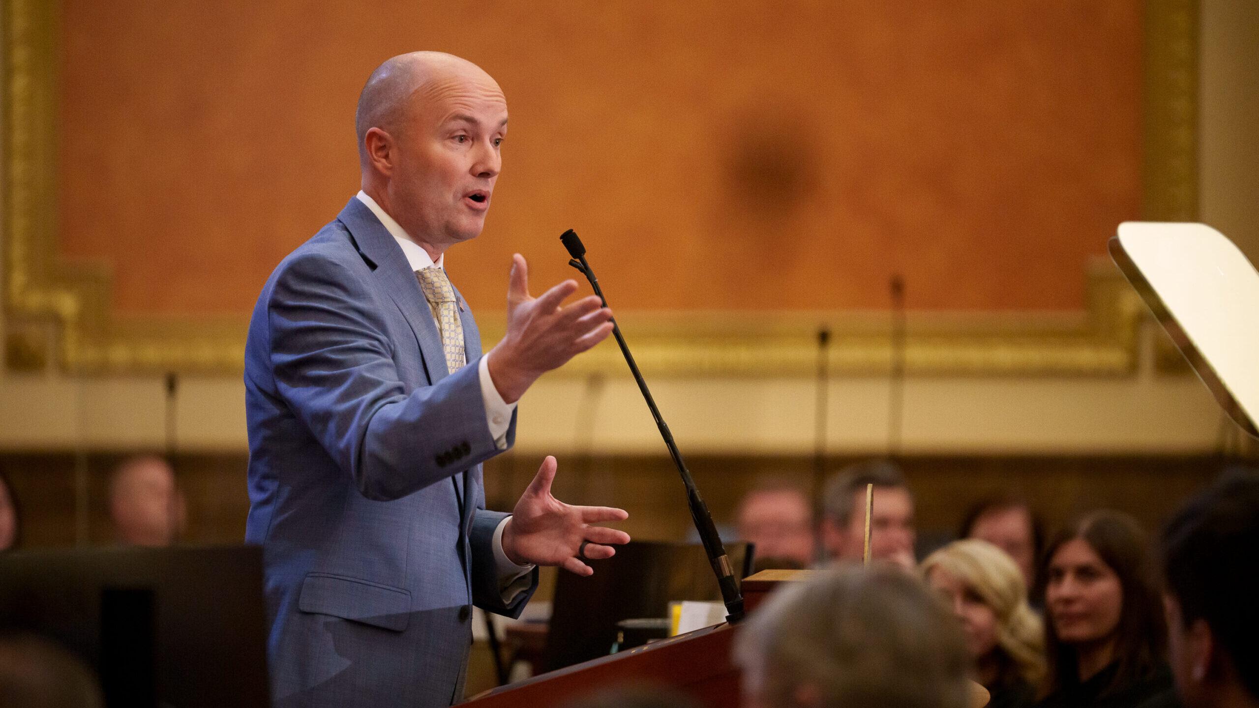 Gov. Spencer Cox delivers his 2024 State of the State address at the Utah Capitol in Salt Lake City...