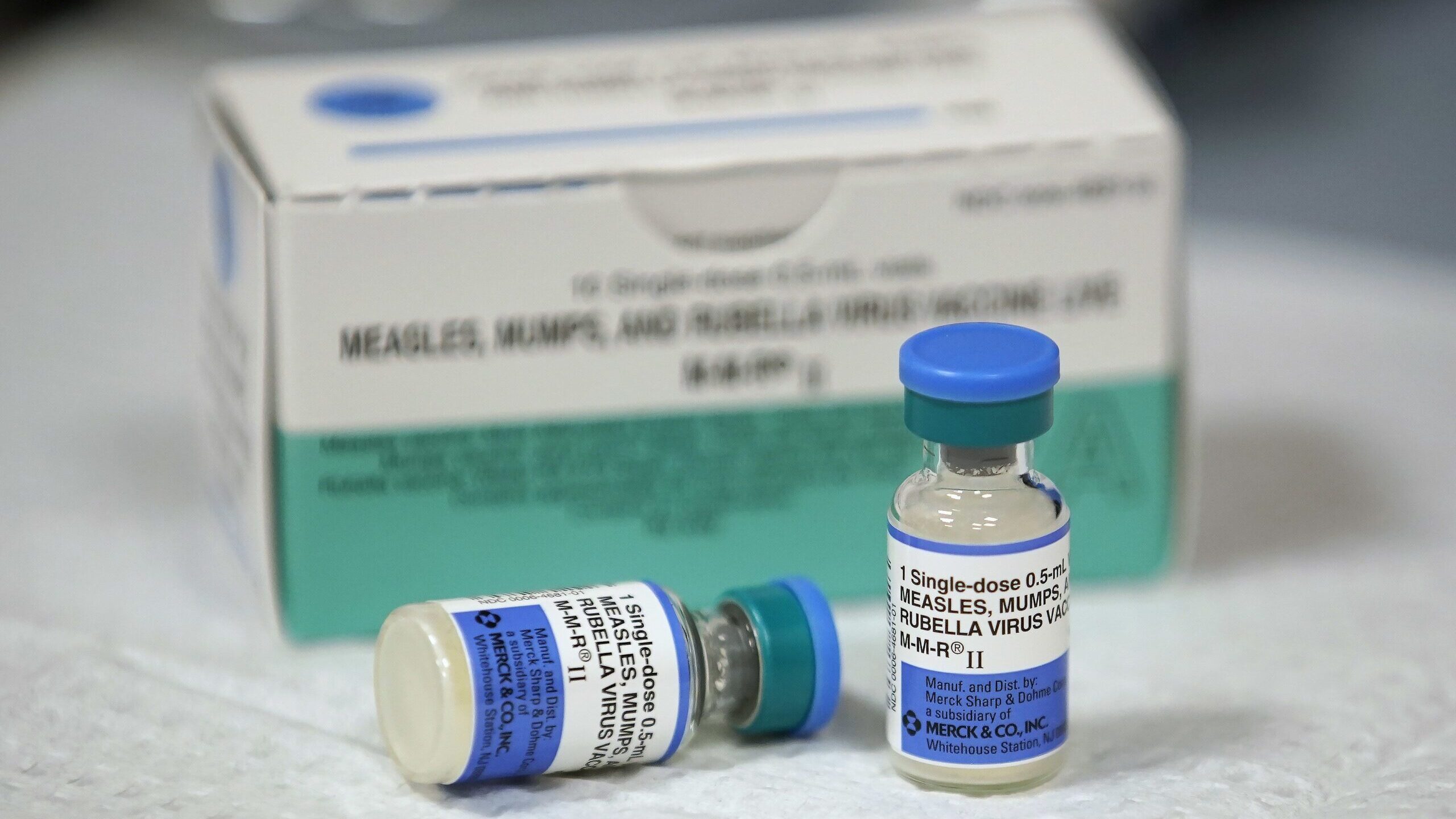 About 92% of US children have been vaccinated against measles, mumps and rubella by age 2, accordin...