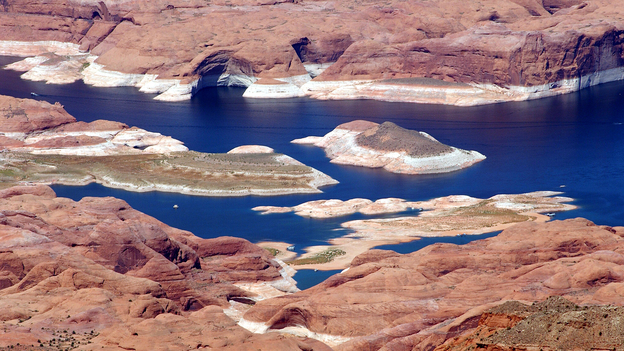 Lake Powell as seen from Navajo Mountain. The Navajo Nation is asking why their request for funding...