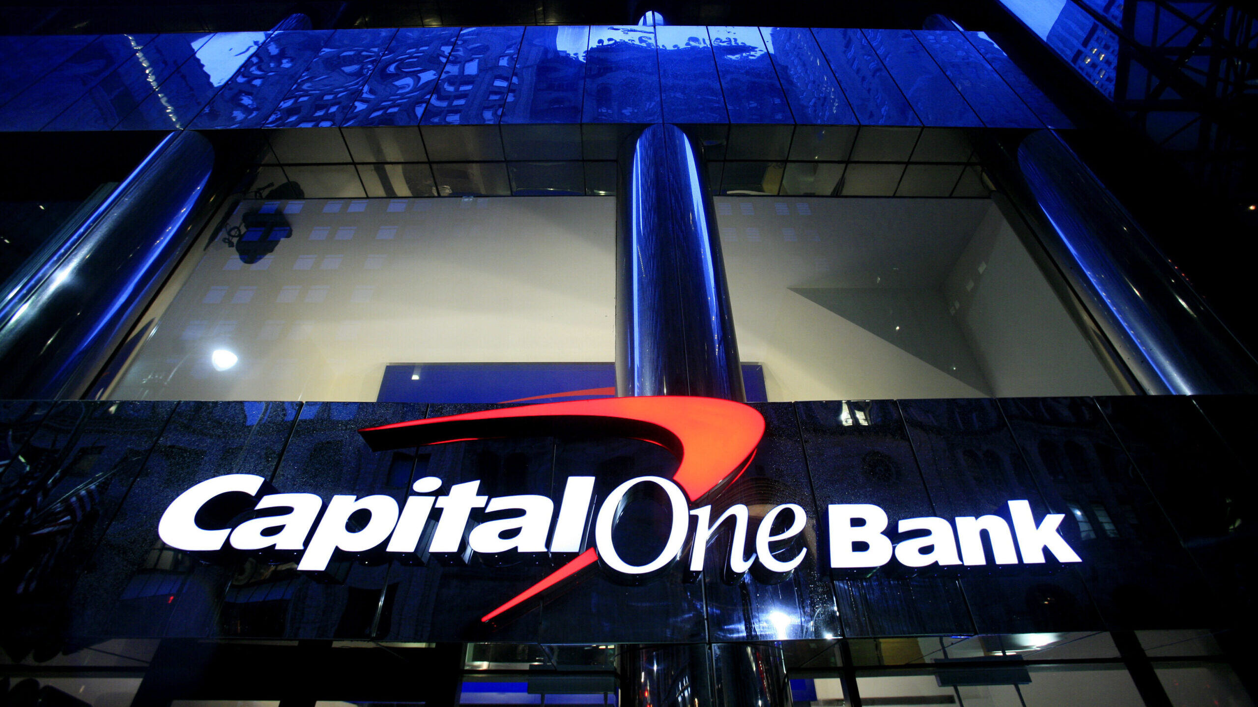 FILE - A branch office of Capital One Bank is pictured on May 7, 2009, in New York.  Capital One Fi...