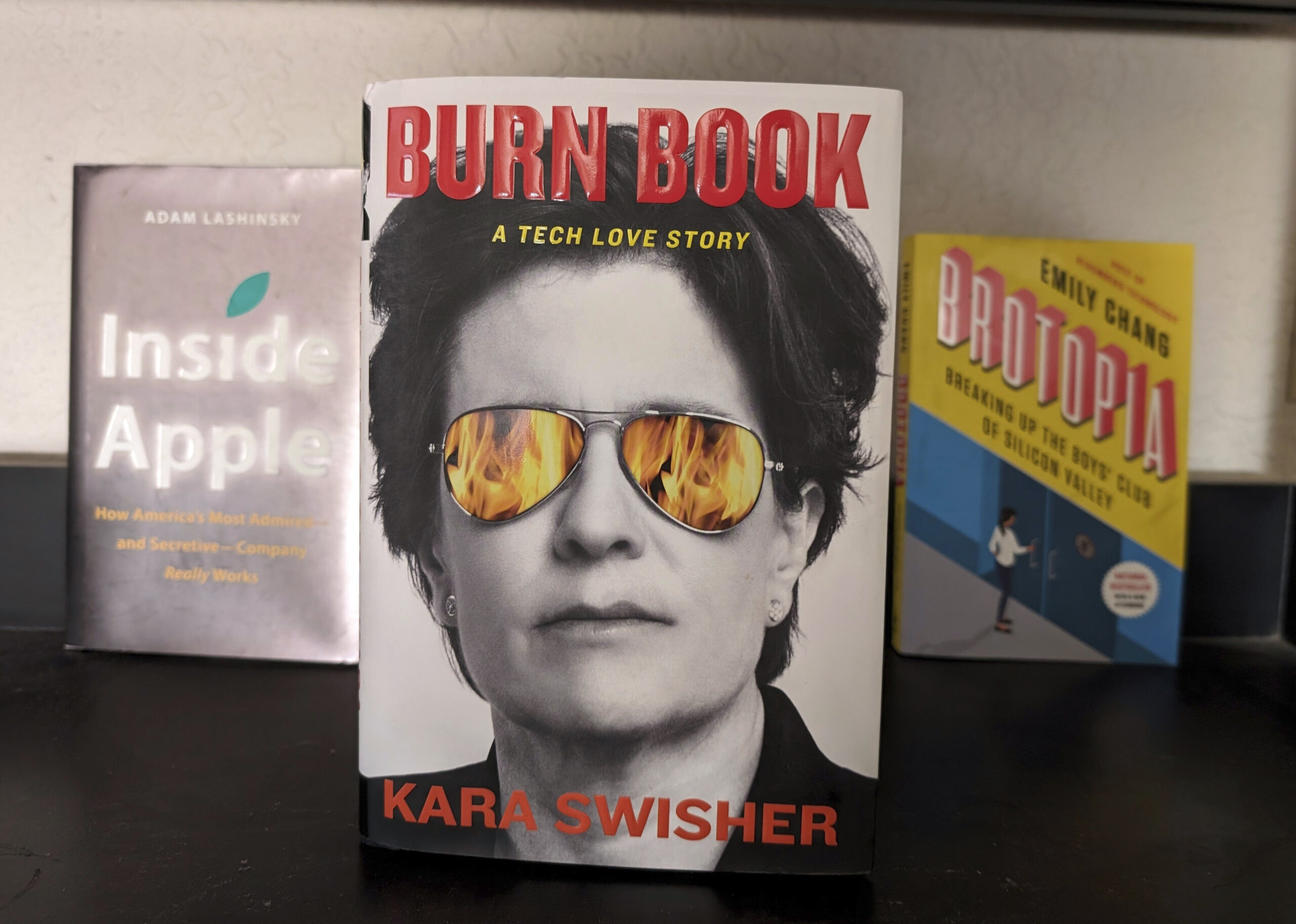 "Burn Book," by longtime Silicon Valley reporter Kara Swisher is seen, Friday, Feb. 23, 2024, in Sa...