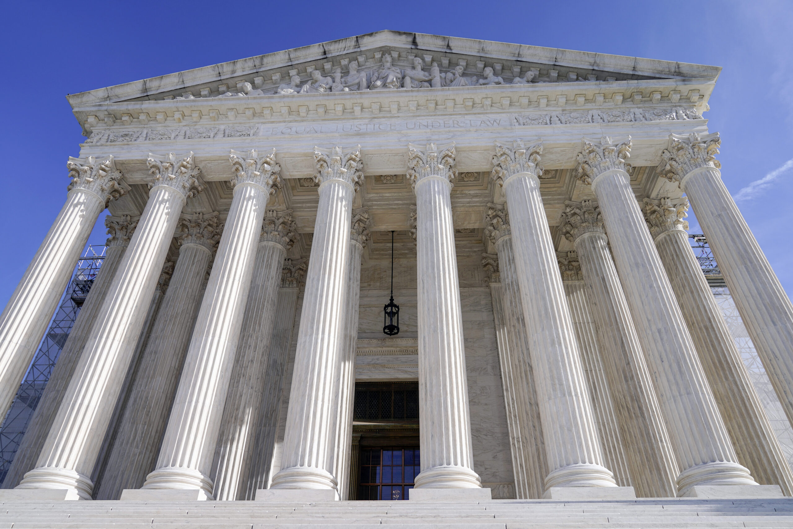 FILE - The U.S Supreme Court is photographed, Jan. 3, 2024, in Washington.  (AP Photo/Mariam Zuhaib...
