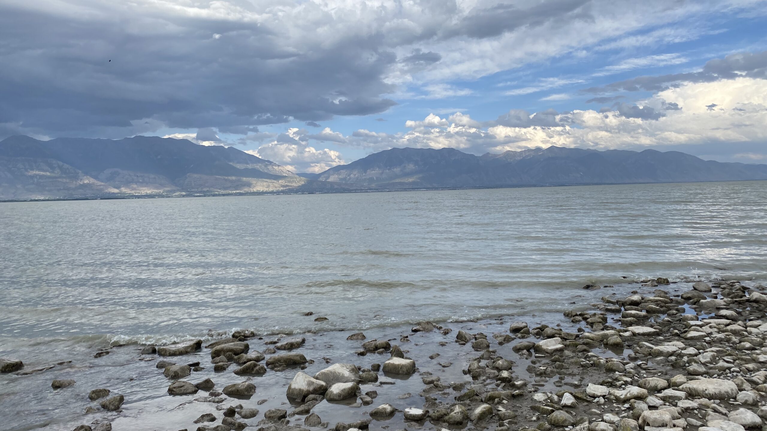 The shore of Utah Lake....